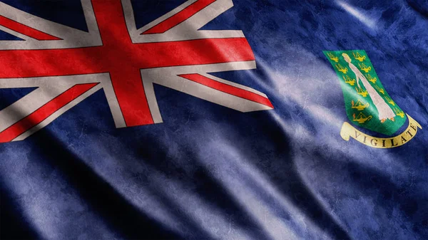 英属处女群岛国家大旗 高品质大旗图像 — 图库照片