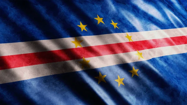 Cape Verde National Grunge Flag Hochwertiges Grunge Flag Image — Stockfoto