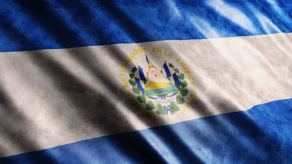 Σαλβαδόρ Εθνική Σημαία Grunge Υψηλής Ποιότητας Grunge Σημαία Εικόνα — Φωτογραφία Αρχείου