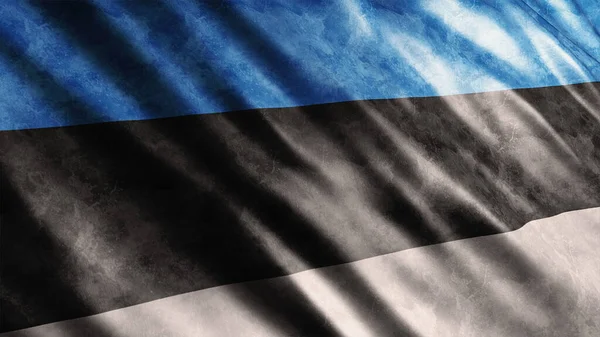 Estońska Flaga Narodowa Grunge Wysokiej Jakości Flaga Grunge Image — Zdjęcie stockowe