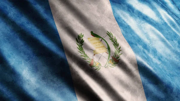 Flaga Narodowa Gwatemali Wysokiej Jakości Flaga Grunge — Zdjęcie stockowe