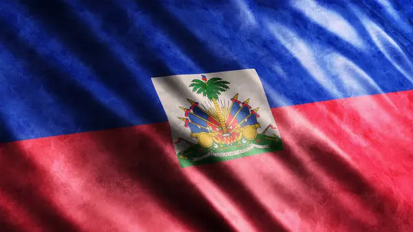 Εθνική Σημαία Της Αϊτής Grunge Υψηλής Ποιότητας Σημαία Grunge Εικόνα — Φωτογραφία Αρχείου