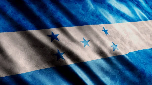 Honduras Nemzeti Grunge Zászló Kiváló Minőségű Grunge Zászló Kép — Stock Fotó