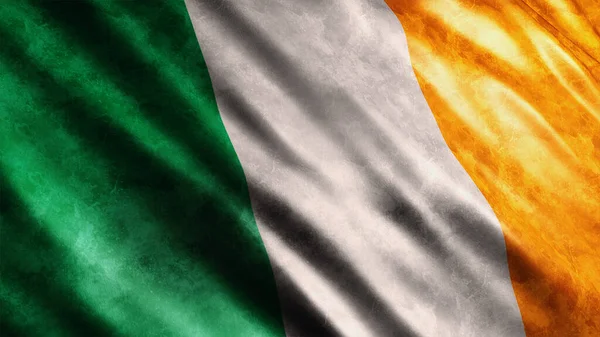Bandera Grunge Nacional Irlanda Bandera Grunge Alta Calidad Imagen —  Fotos de Stock
