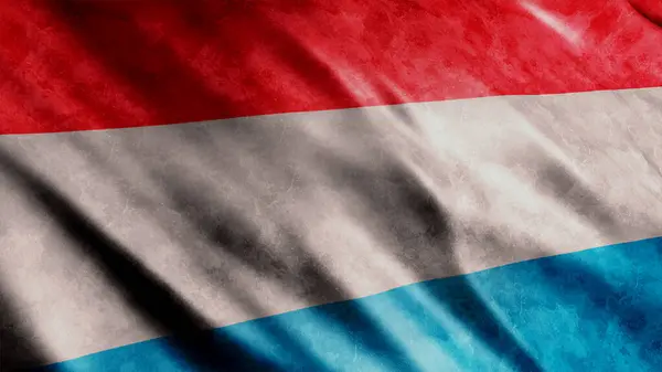 Luxemburgi Nemzeti Grunge Zászló Kiváló Minőségű Grunge Zászló Kép — Stock Fotó