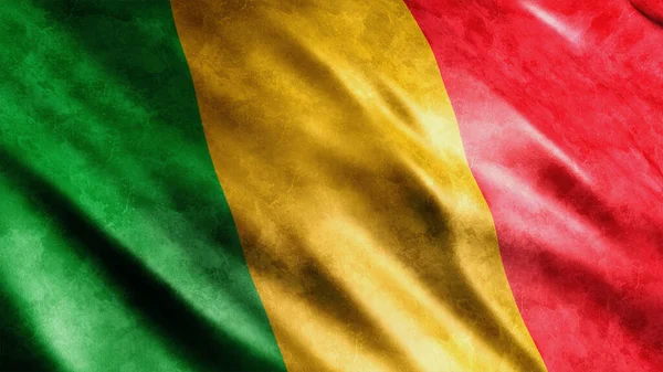 Mali National Grunge Flagg Høy Kvalitet Grunge Flagg Bilde – stockfoto