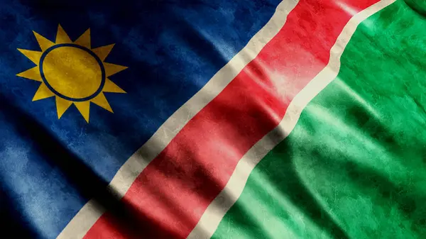 Bandera Grunge Nacional Namibia Bandera Grunge Alta Calidad Imagen —  Fotos de Stock