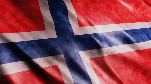 Norway National Grunge Flag High Quality Grunge Flag Image — Stock Photo, Image