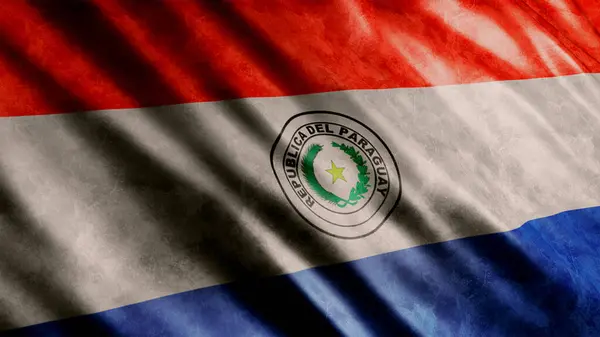 Paraguay National Grunge Flag High Quality Grunge Flag Image — Stockfoto
