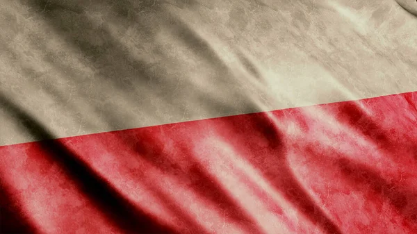 Lengyelország Nemzeti Grunge Zászló Kiváló Minőségű Grunge Zászló Kép — Stock Fotó