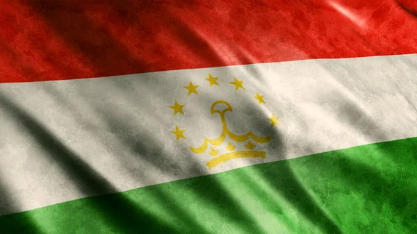 Tajikistan National Grunge Flag High Quality Grunge Flag Image — Stock Photo, Image