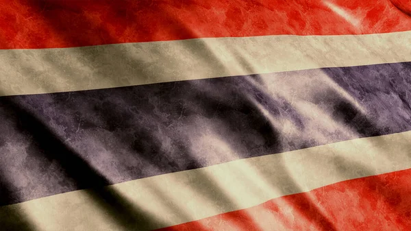 Bandeira Nacional Grunge Tailândia Imagem Bandeira Grunge Alta Qualidade — Fotografia de Stock