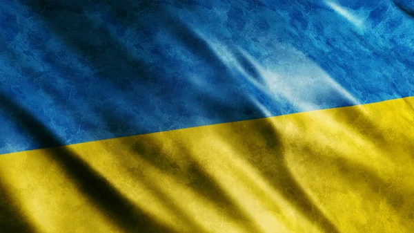 Україна Національний Грандж Прапор Високоякісний Грандж Прапор Зображення — стокове фото