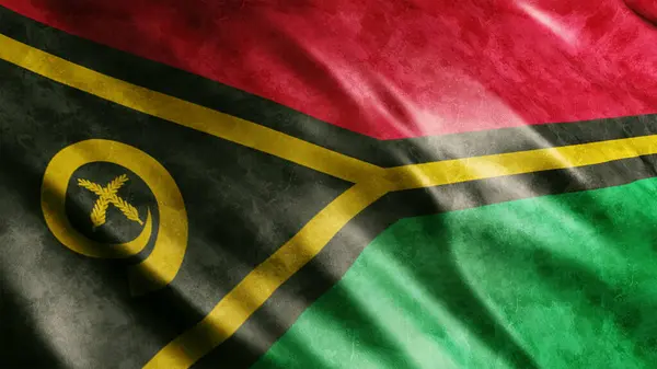 瓦努阿图国家Grunge国旗 高品质Grunge国旗图像 — 图库照片