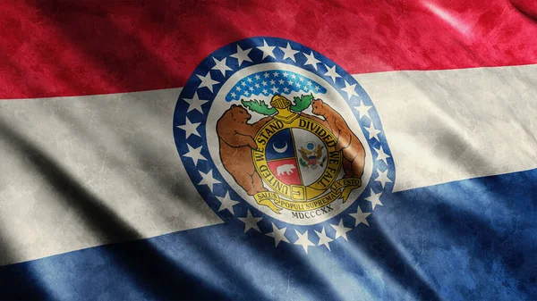Missouri State Usa Grunge Flag High Quality Grunge Flag Image — Stock fotografie
