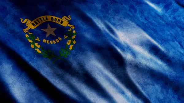 Bandera Grunge Del Estado Nevada Estados Unidos Imagen Bandera Grunge —  Fotos de Stock