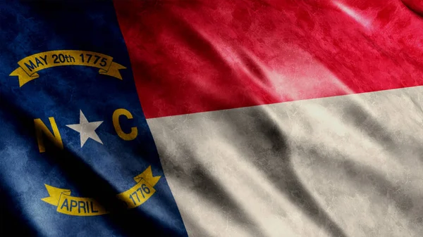 North Carolina State Usa Grunge Flag Hoge Kwaliteit Grunge Flag — Stockfoto