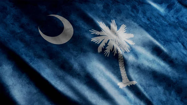 South Carolina State Usa Grunge Flag Hoge Kwaliteit Grunge Flag — Stockfoto