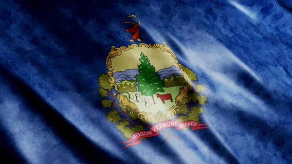 Vermont Eyaleti Abd Grunge Bayrağı Yüksek Kalite Grunge Resmi — Stok fotoğraf