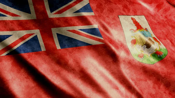 Bermuda Nationale Vlag Hoge Kwaliteit Zwaaien Vlag Afbeelding — Stockfoto