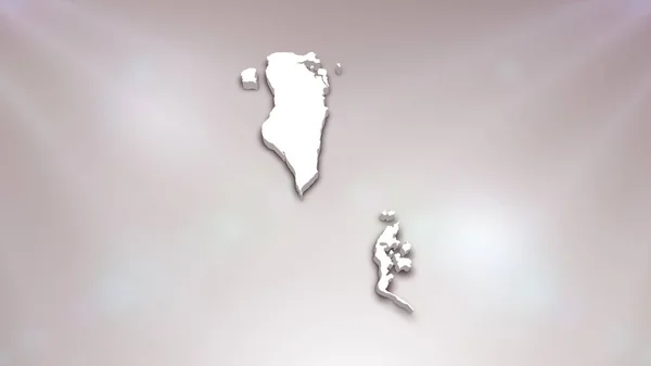 Bahrain Karte Auf Weißem Hintergrund Nützlich Für Politik Wahlen Reisen — Stockfoto