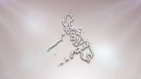 Filipiny Mapa Białym Tle Przydatne Dla Polityk Wyborów Podróży Wiadomości — Zdjęcie stockowe