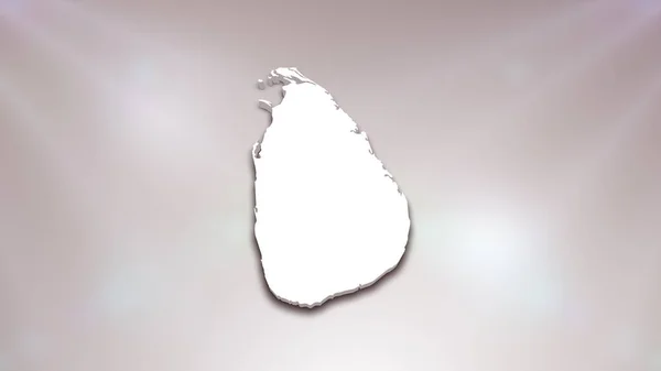 Sri Lanka Karte Auf Weißem Hintergrund Nützlich Für Politik Wahlen — Stockfoto
