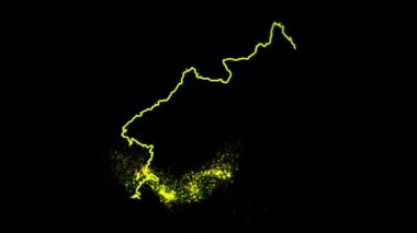 Kuzey Kore Ülke Dijital Giriş Açıcı Animasyonu, Vatansever Programlar, Turizm, Sunumlar İçin Uygun