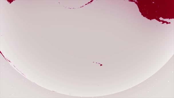 Abstract White Corporate Earth Globe Animation Seamless Loop — Stock Video