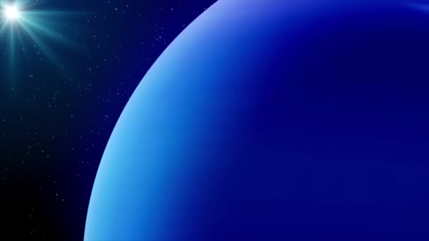 Realisztikus Neptune Planet Animation Zökkenőmentes Hurokkal — Stock videók