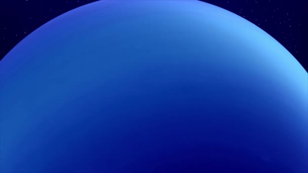Animação Planeta Netuno Realista Com Loop Sem Costura — Vídeo de Stock