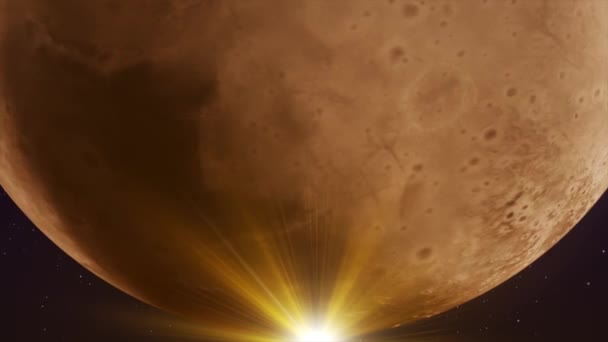Animație Realistă Planetei Pluto Buclă Fără Sudură — Videoclip de stoc