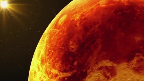 Realistyczna Animacja Wenus Planet Płynną Pętlą — Wideo stockowe