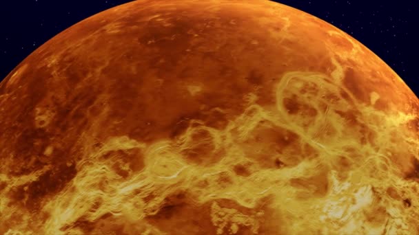 Realistische Animation Des Venusplaneten Mit Nahtloser Schleife — Stockvideo