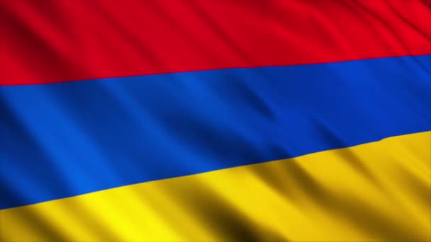 Armenien National Flag Animation High Quality Waving Flag Animation Mit — Stockvideo