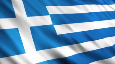 Yunanistan Ulusal Bayrak Animasyonu, Yüksek Kalite Dalgalanan Bayrak Animasyonu ve Kusursuz Döngü Gerekli Süreyi Uzatın