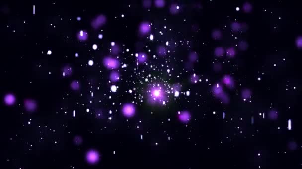 Lumini Abstracte Glitters Particule Animație Fundal Buclă Fără Sudură — Videoclip de stoc