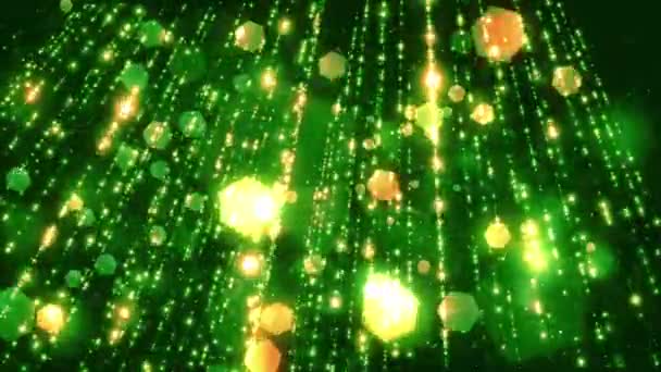 Luzes Abstratas Glitters Bokeh Animação Fundo Com Loop Sem Costura — Vídeo de Stock
