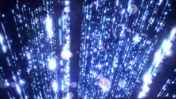 Анотація Швидкість Світло Частинки Фонова Анімація Безшовною Петлею — стокове відео
