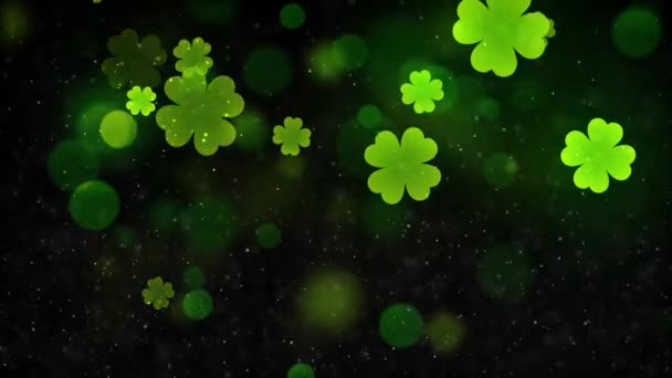 Patricks Day Bakgrund Animation Med Sömlös Loop — Stockvideo