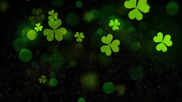 Animation Fond Saint Patrick Avec Boucle Sans Couture — Video