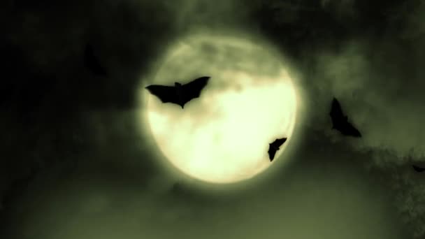 Kusursuz Döngüyle Cadılar Bayramı Arkaplan Canlandırması — Stok video