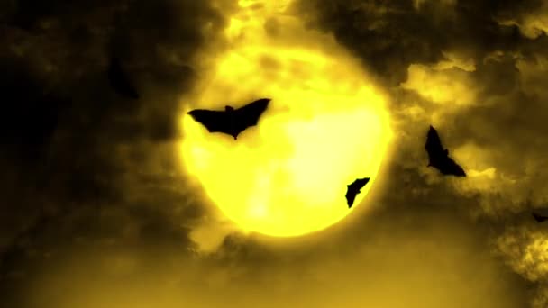 Halloween Háttér Animáció Zökkenőmentes Hurkot — Stock videók