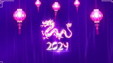 Çin Yeni Yılı 2024 Arkaplan Animasyonu 