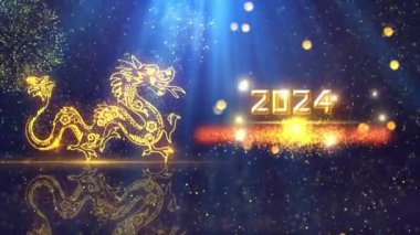 Çin Yeni Yılı 2024 Arkaplan Animasyonu 