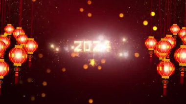 Çin Yeni Yılı 2024 Arkaplan Animasyonu 