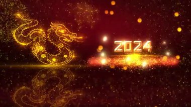Çin Yeni Yılı 2024 Arkaplan Animasyonu 