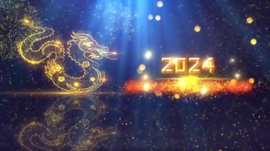 Çin Yeni Yılı 2024 Arkaplan Animasyonu 