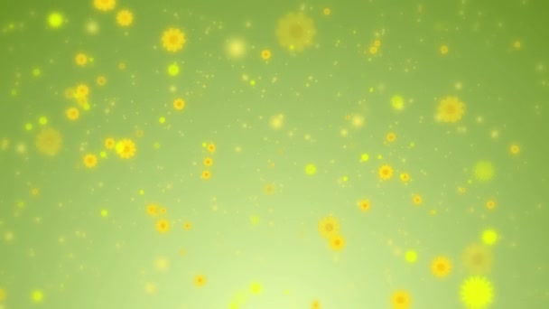 Kolorowe Kwiaty Wiosny Tło Animacja Płynną Pętlą — Wideo stockowe