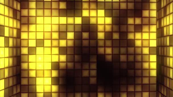 Абстрактні Блимаючі Світлові Коробки Фонова Анімація Безшовною Петлею — стокове відео